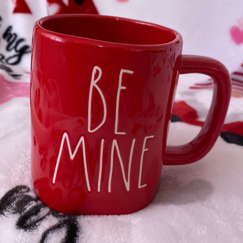 Rae Dunn Valentine's Day “Be Mine” Red Mug LL By Magenta